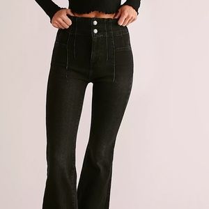Free People black flare jeans